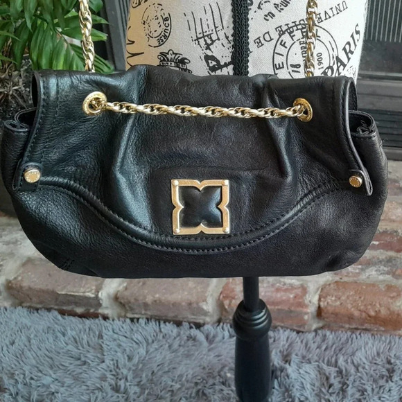 BCBGMaxAzria Black Leather Bag - Picture 2 of 8
